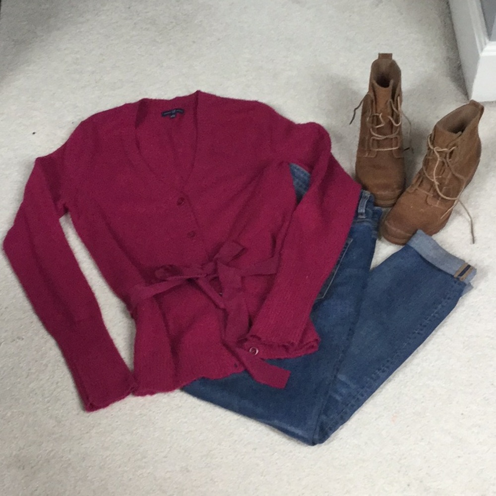 Gap pink cardigan
